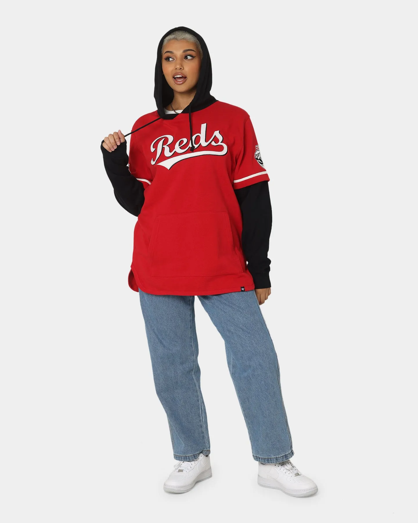 47 Brand Cincinnati Reds Shortstop Hoodie Red