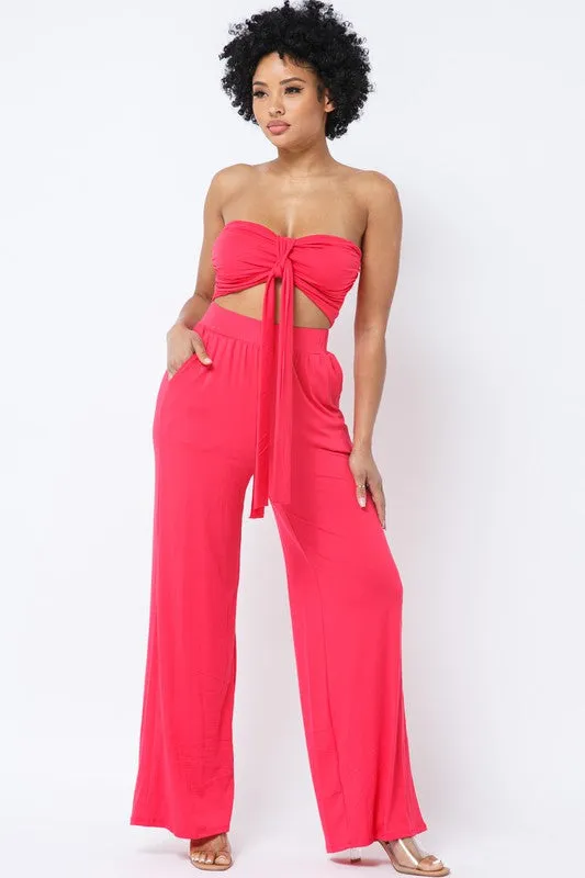 Amina Summer High Waist Pant Set