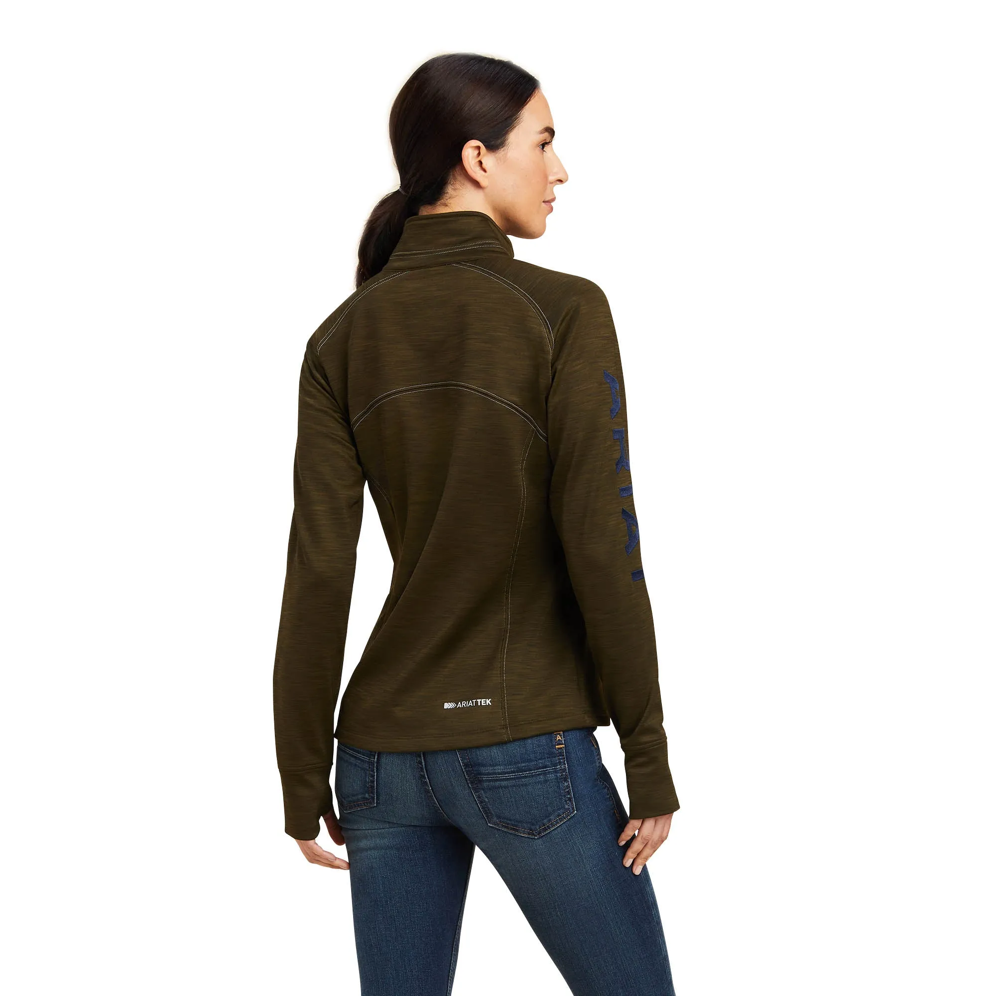 Ariat Tek Team ½ Zip Sweatshirt, Forest Mist