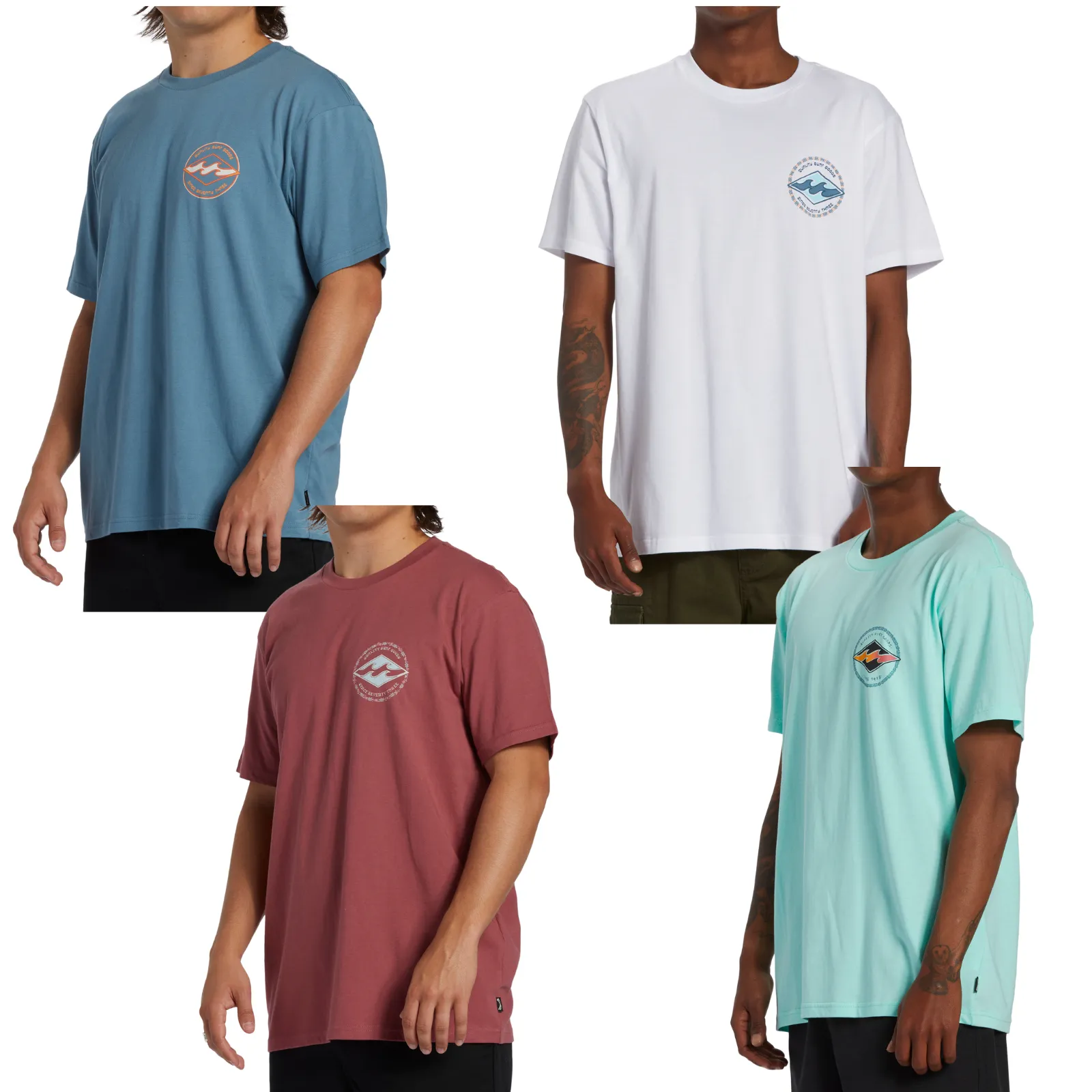 Billabong Mens Rotor Diamond Short Sleeve Cotton T-Shirt