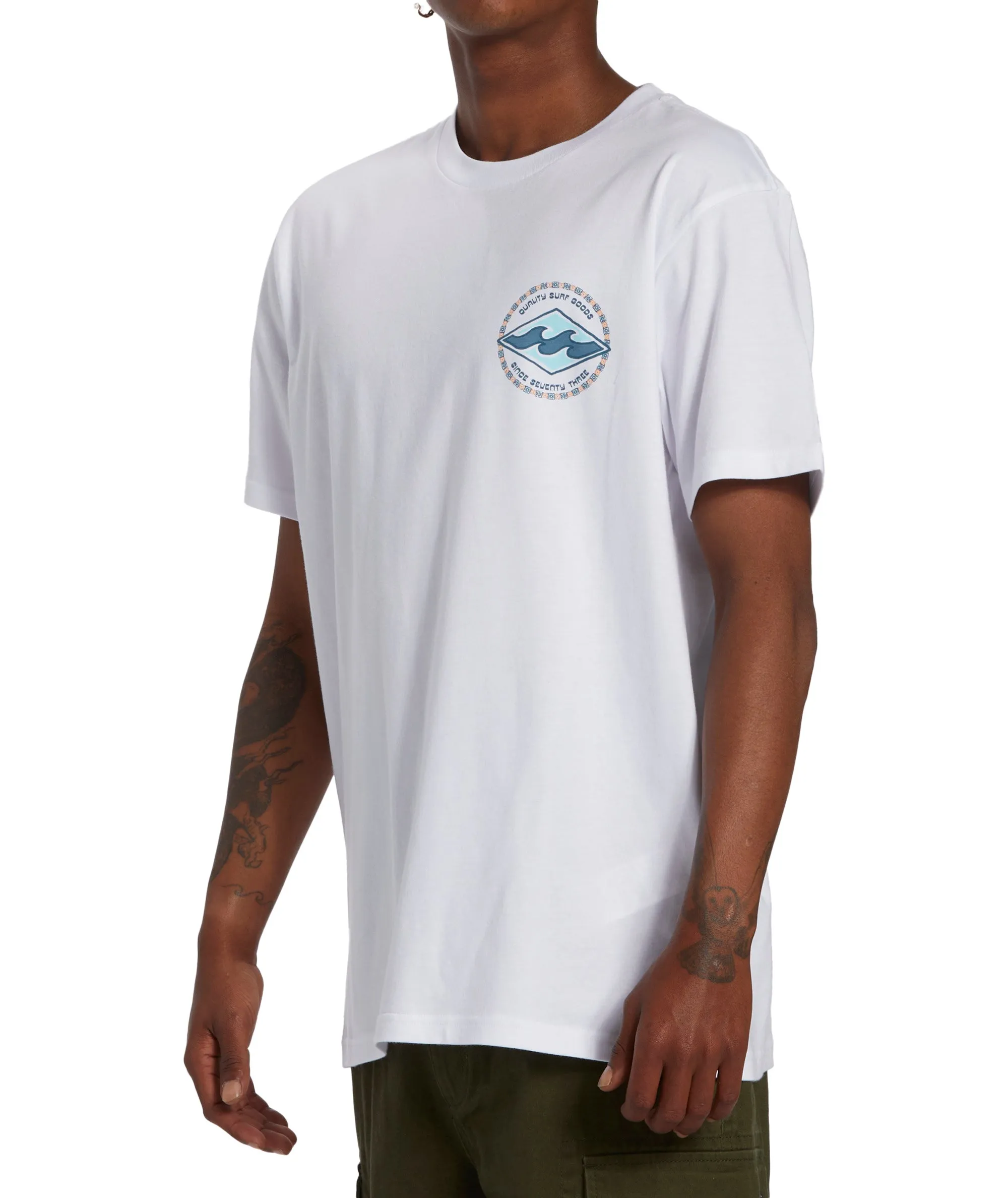 Billabong Mens Rotor Diamond Short Sleeve Cotton T-Shirt