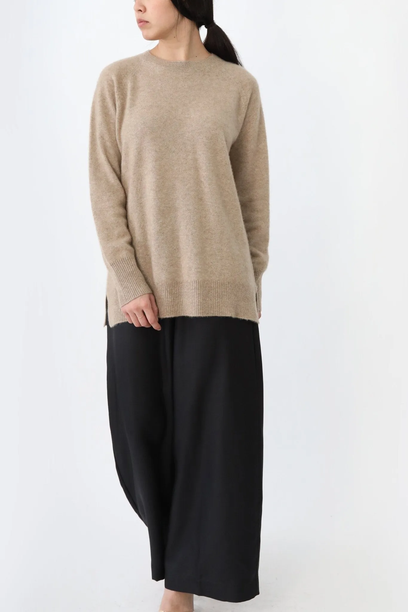 CARRICK CREWNECK SWEATER SPUN CASHMERE SILK