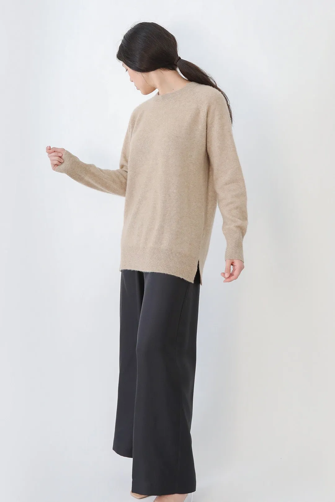 CARRICK CREWNECK SWEATER SPUN CASHMERE SILK