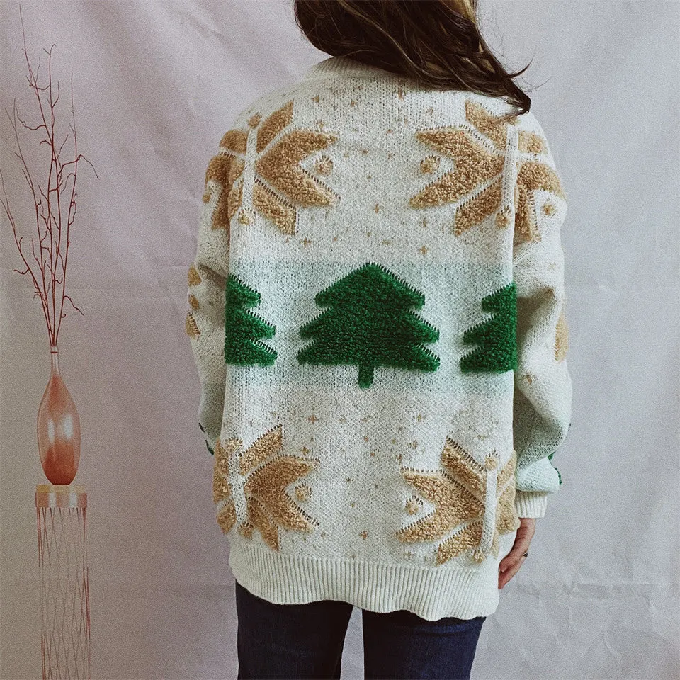 Christmas 🎄 Christmas Gifts 🎄 Long Sleeve Christmas Tree Sweater