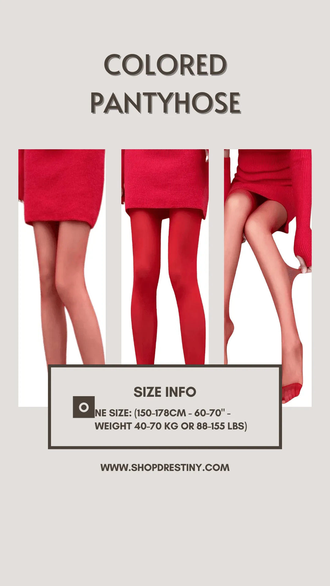 Colored Pantyhose Tights For Women