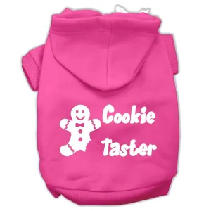 Cookie Taster Screen Print Pet Hoodies Bright Pink Size Lg (14)