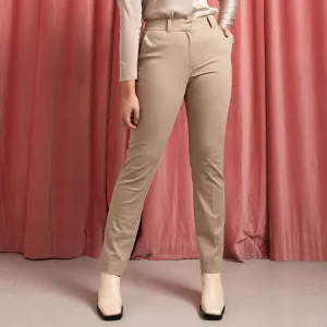 Cotton Stretch Long Pants Sand