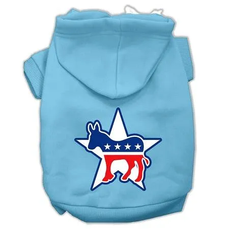 Democrat Screen Print Pet Hoodies Baby Blue Size XXXL (20)