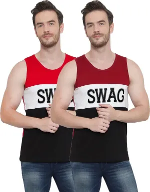 Diwazzo Men Vest Multicolour(Pack of 2)