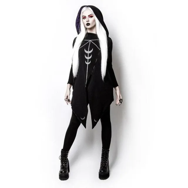 Gothic Sweatshirt Thick Fleece Hooded Sweatshirt