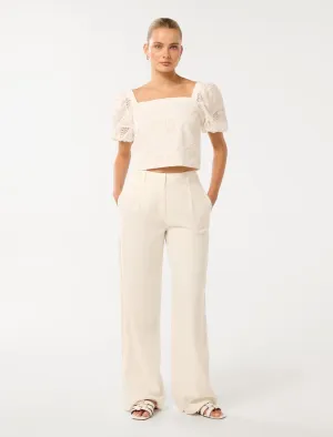 Harmony Crochet Wide Leg Pants