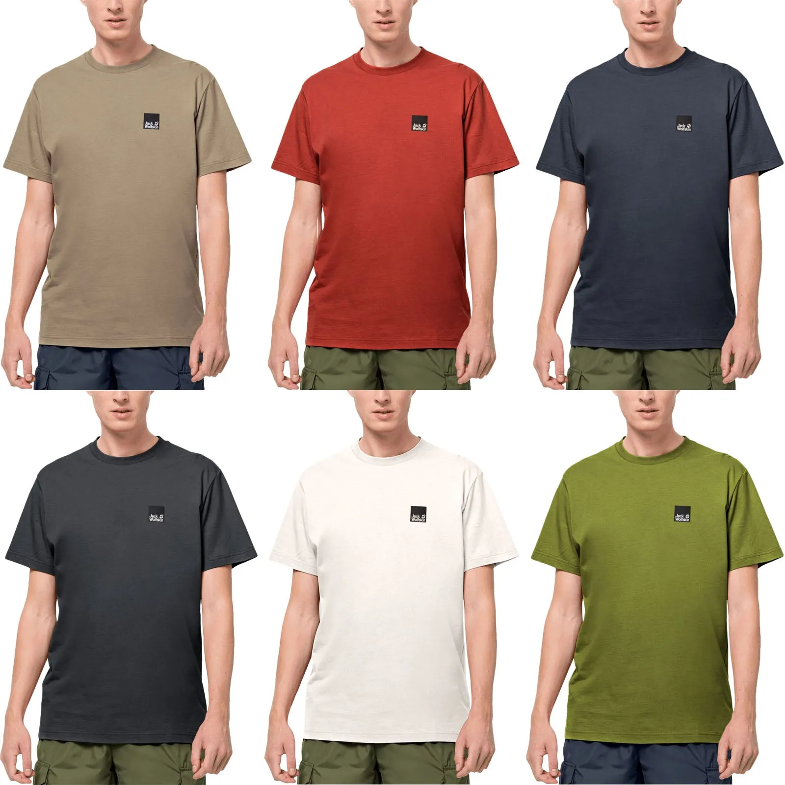 Jack Wolfskin Mens 365 Casual Cotton Short Sleeve T-Shirt Top Tee