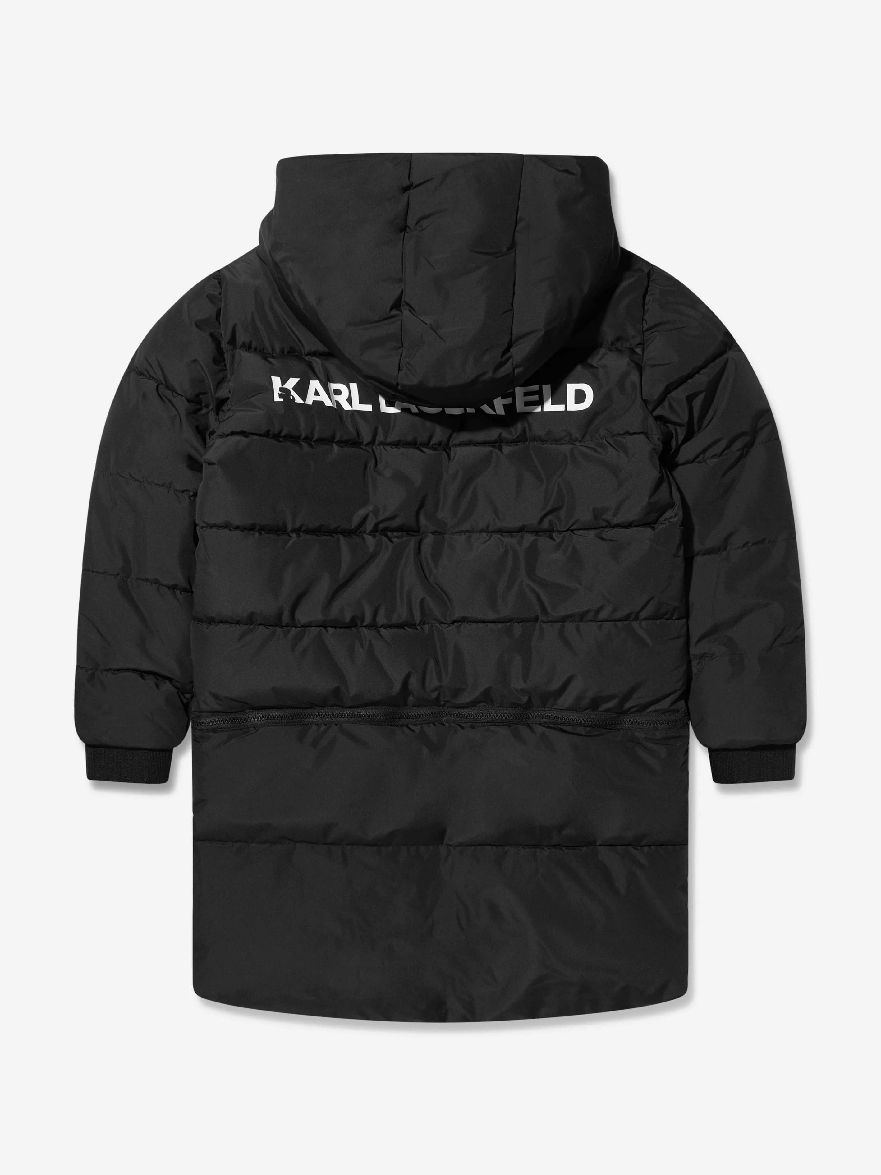 Karl Lagerfeld Girls Detatchable Skirt Puffer Jacket