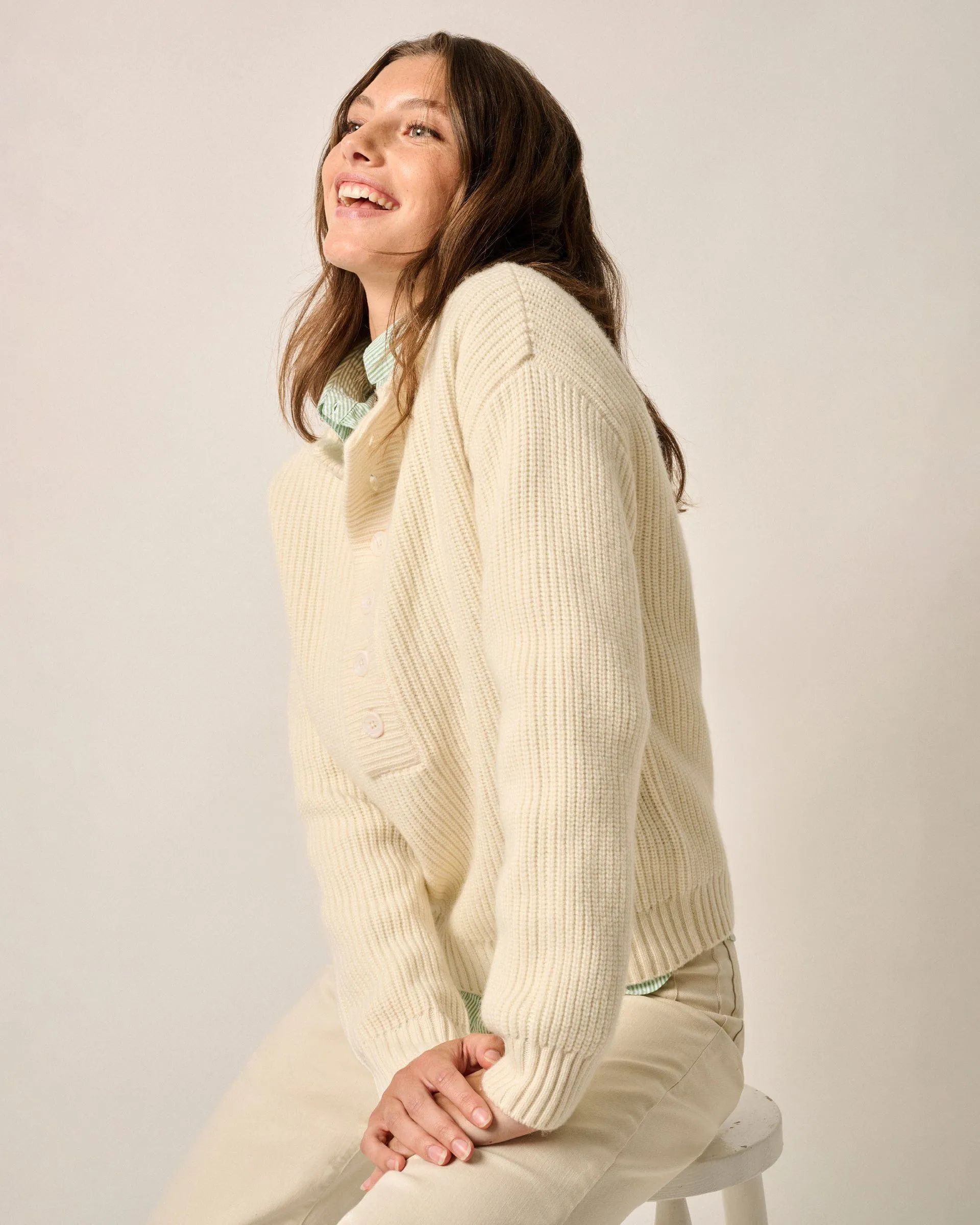 Kerrigan Cashmere Blend Henley Sweater