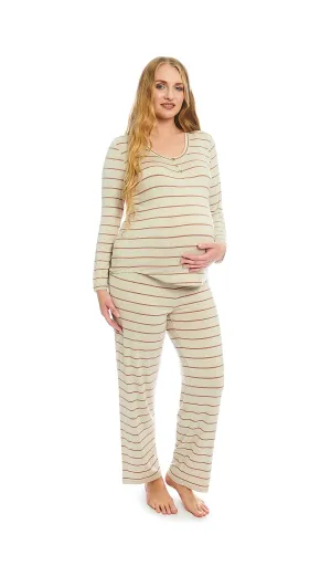 Laina 2-Piece Mocha Stripe