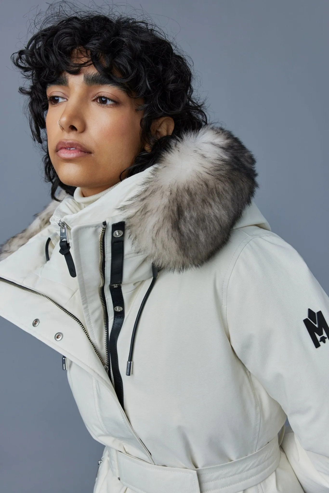 MACKAGE JENI-SH - 2-in-1 Down Parka With Removable Bib And Sheepskin Trim