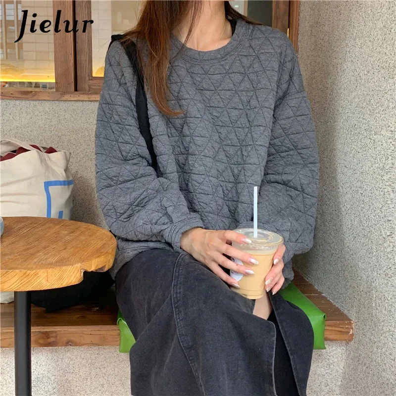 Metaversmall Yellow Loose Sweatshirt Female Winter White Causal O Neck Long Sleeve Women Clothing Creative New Style Hoodies M-XL