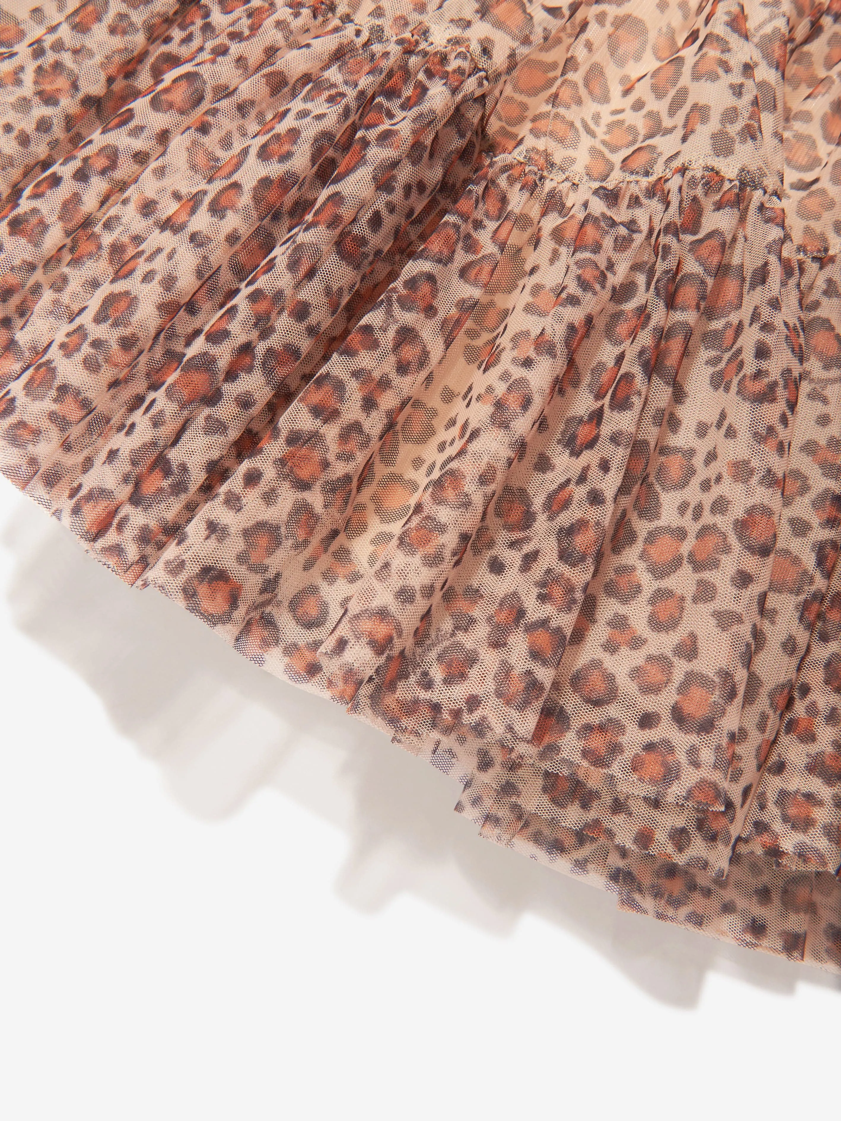 Monnalisa Girls Leopard Tulle Tutu Skirt