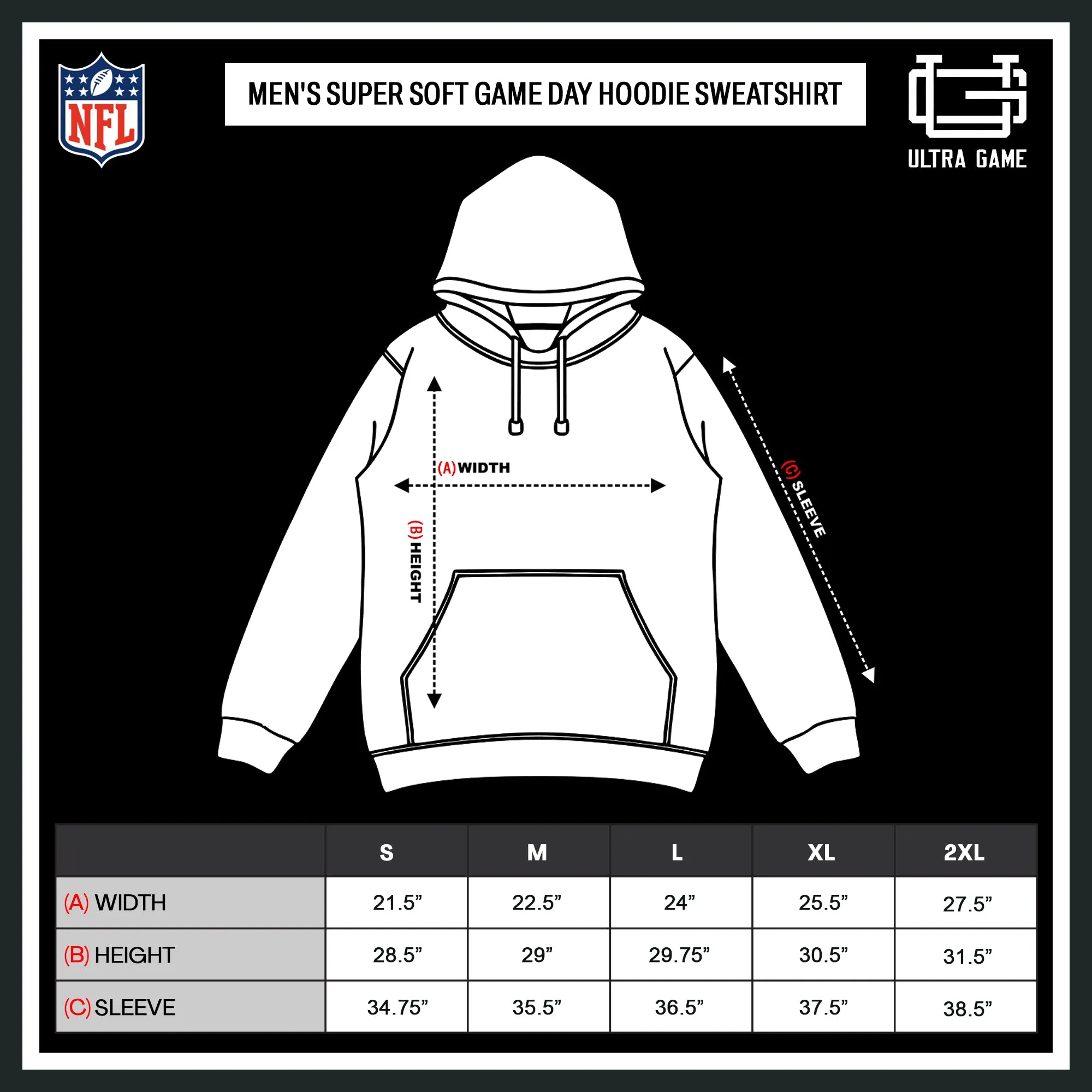 NFL Official Adults Unisex Super Soft Game Day Hoodie Sweatshirt|Las Vegas Raiders