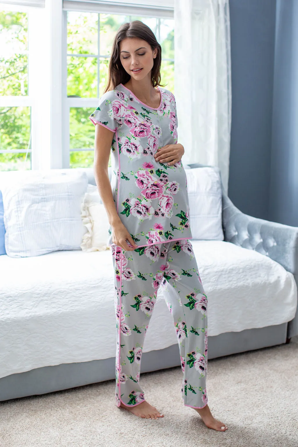 Olivia Maternity Nursing Pajamas