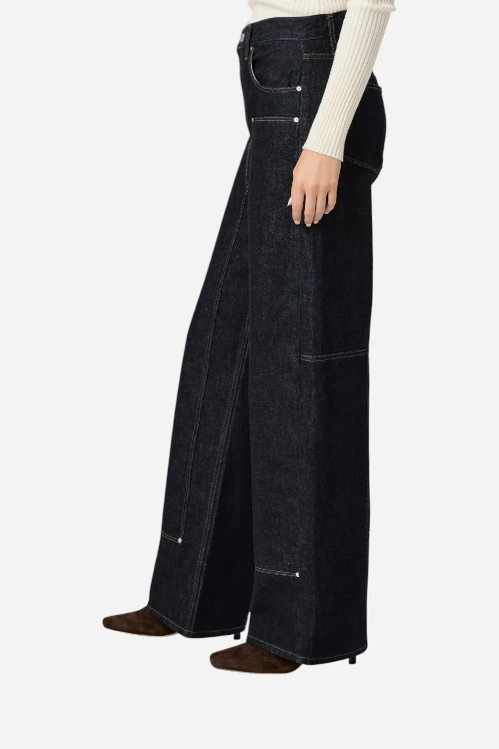 Paige Arellia 32" Workwear Barrel Leg Pant in Selma