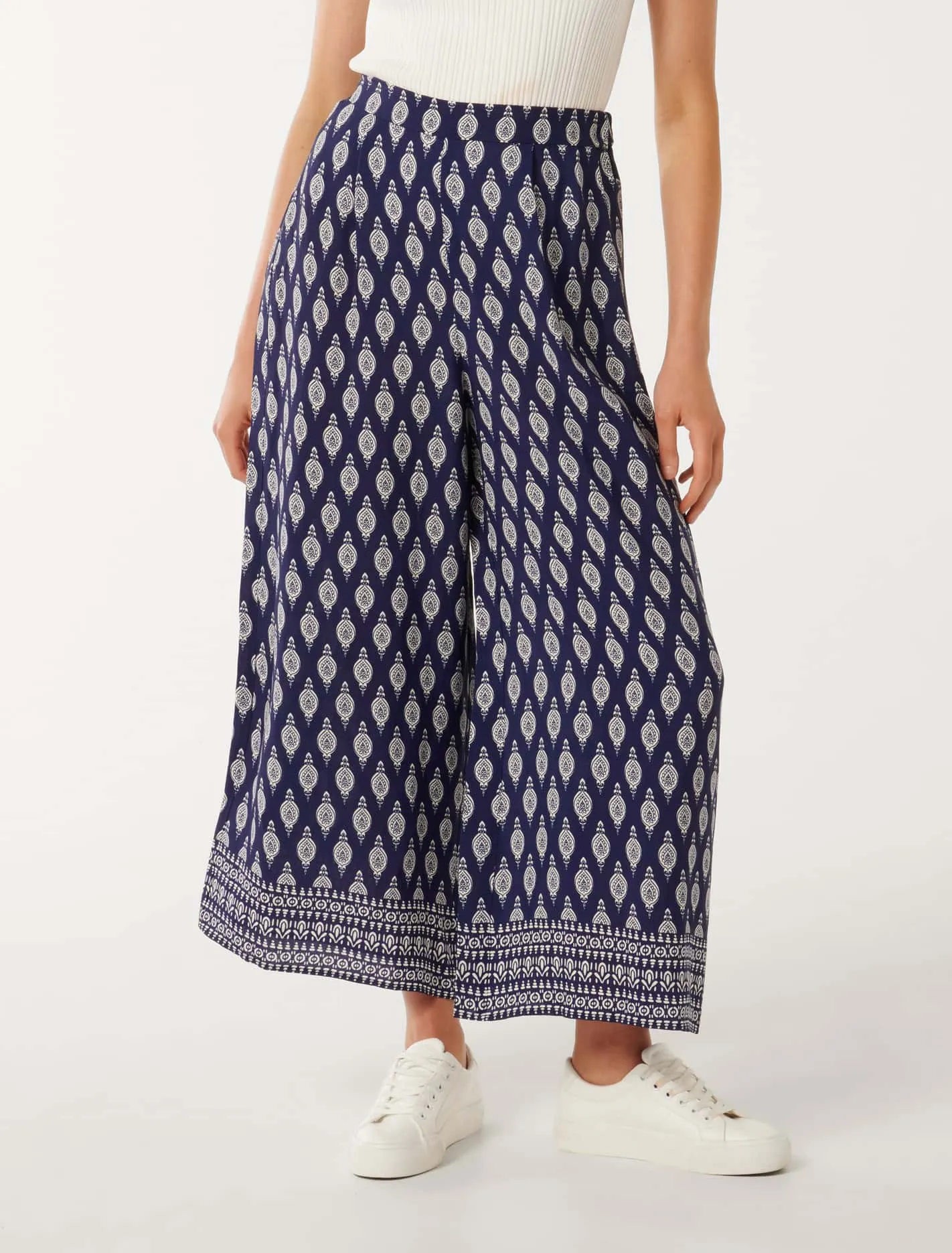 Paige Printed Wide Leg Pants