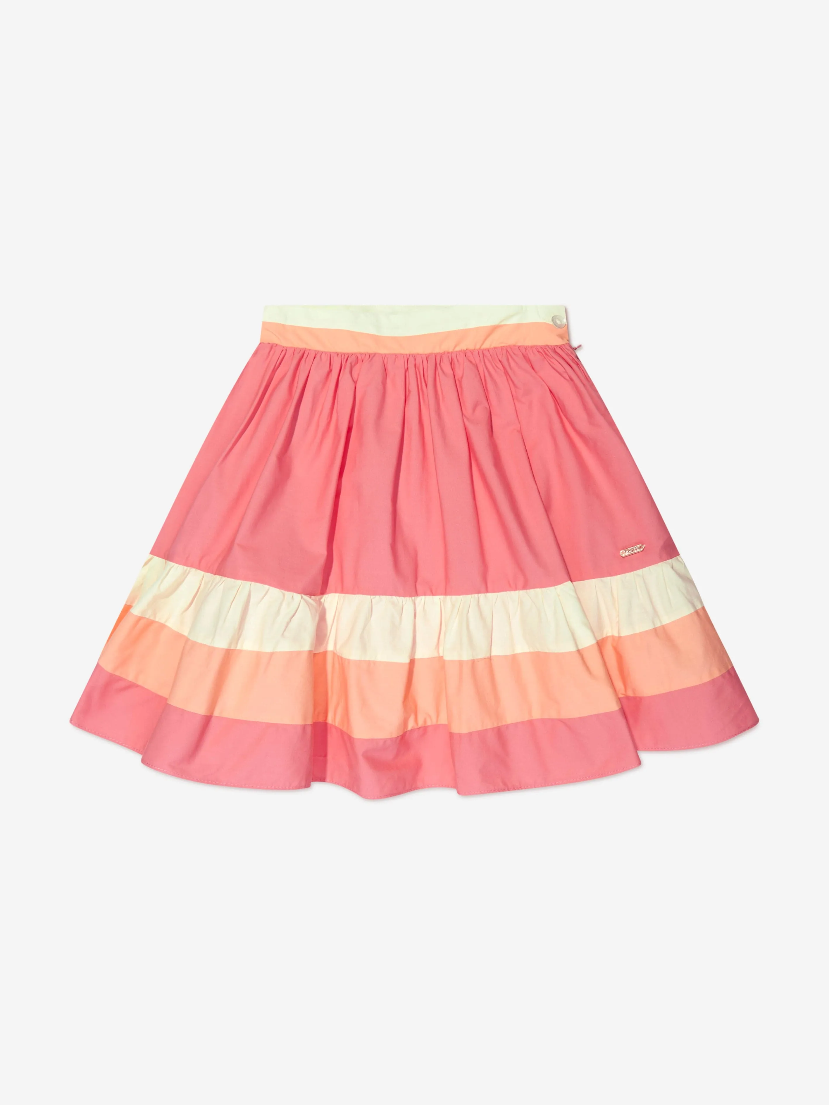 Patachou Girls Striped Skirt in Pink