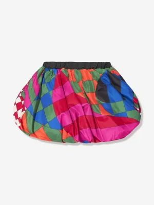 Pucci Girls Giardino Print Skirt in Multicolour