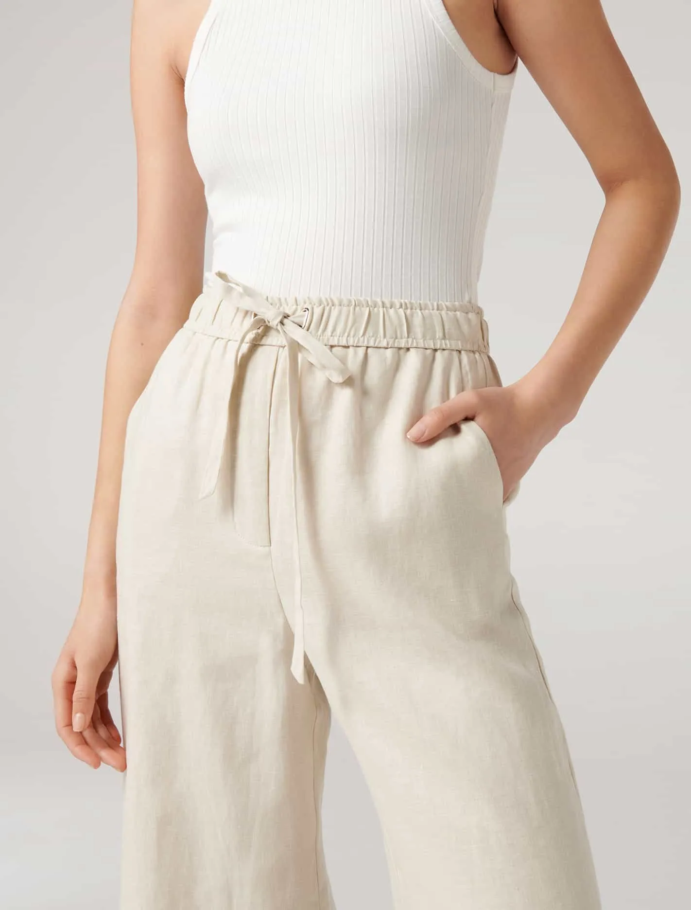 Ruby Linen Wide Leg Pants