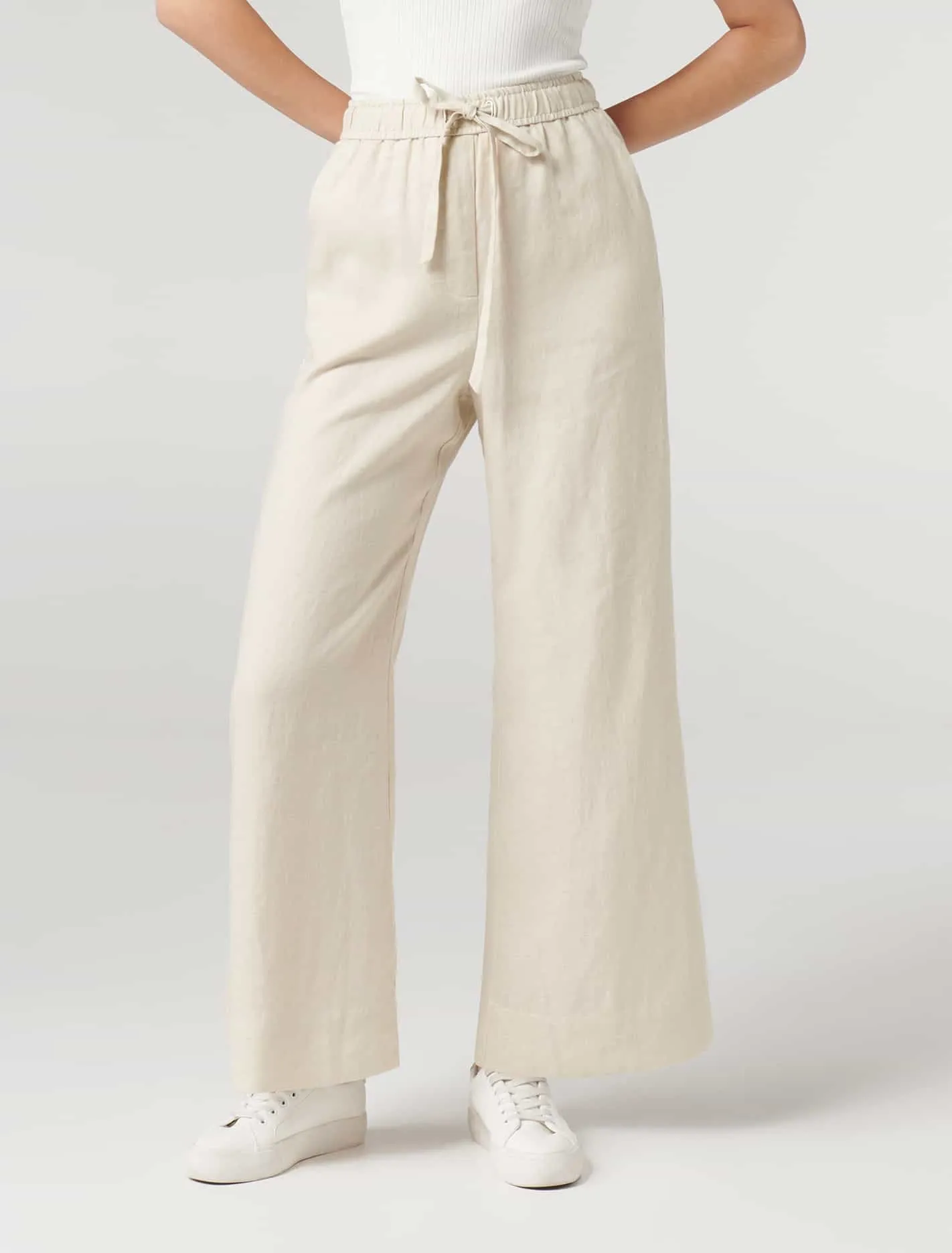 Ruby Linen Wide Leg Pants