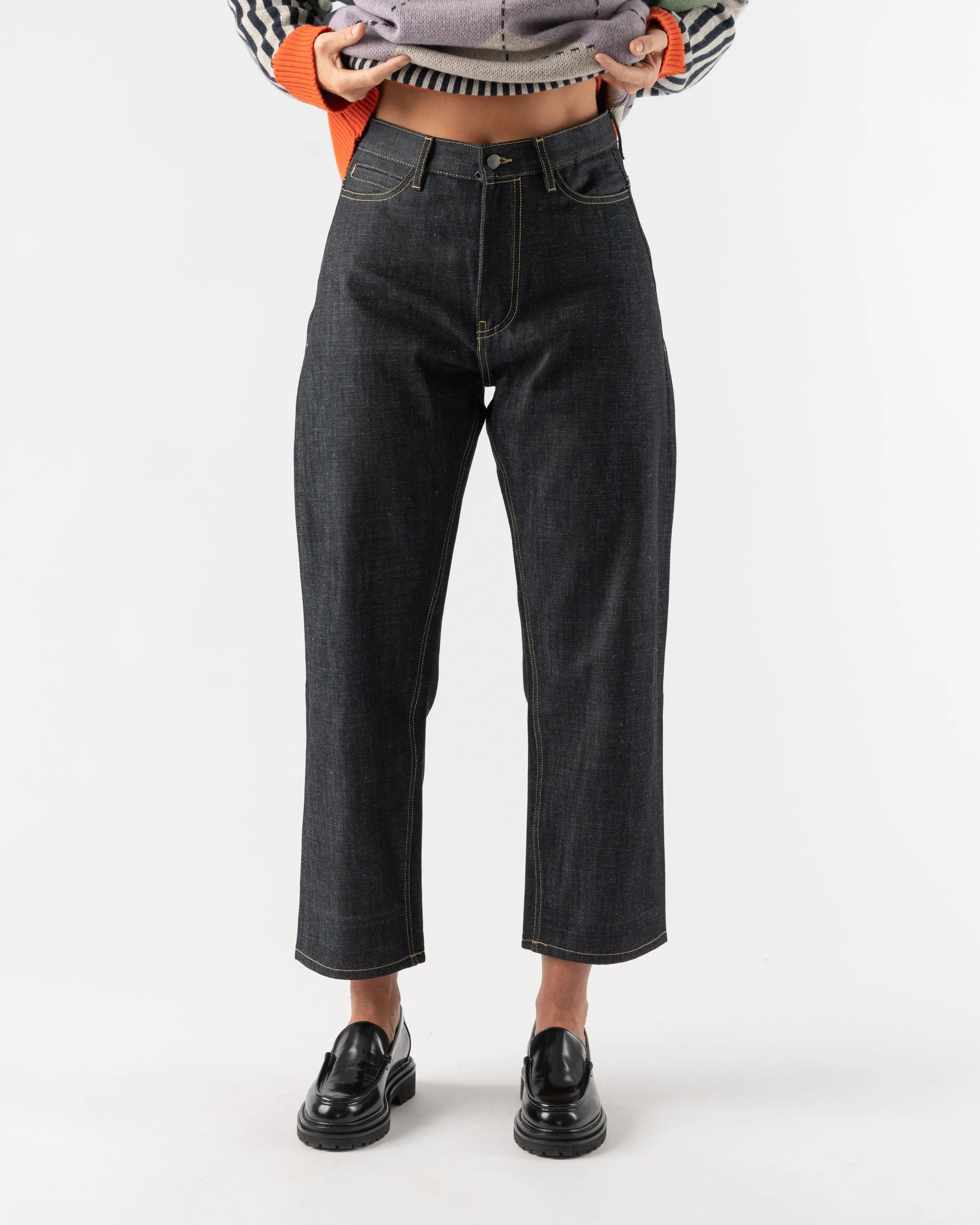 Studio Nicholson Ruthe Denim Boyfriend Pant in Indigo