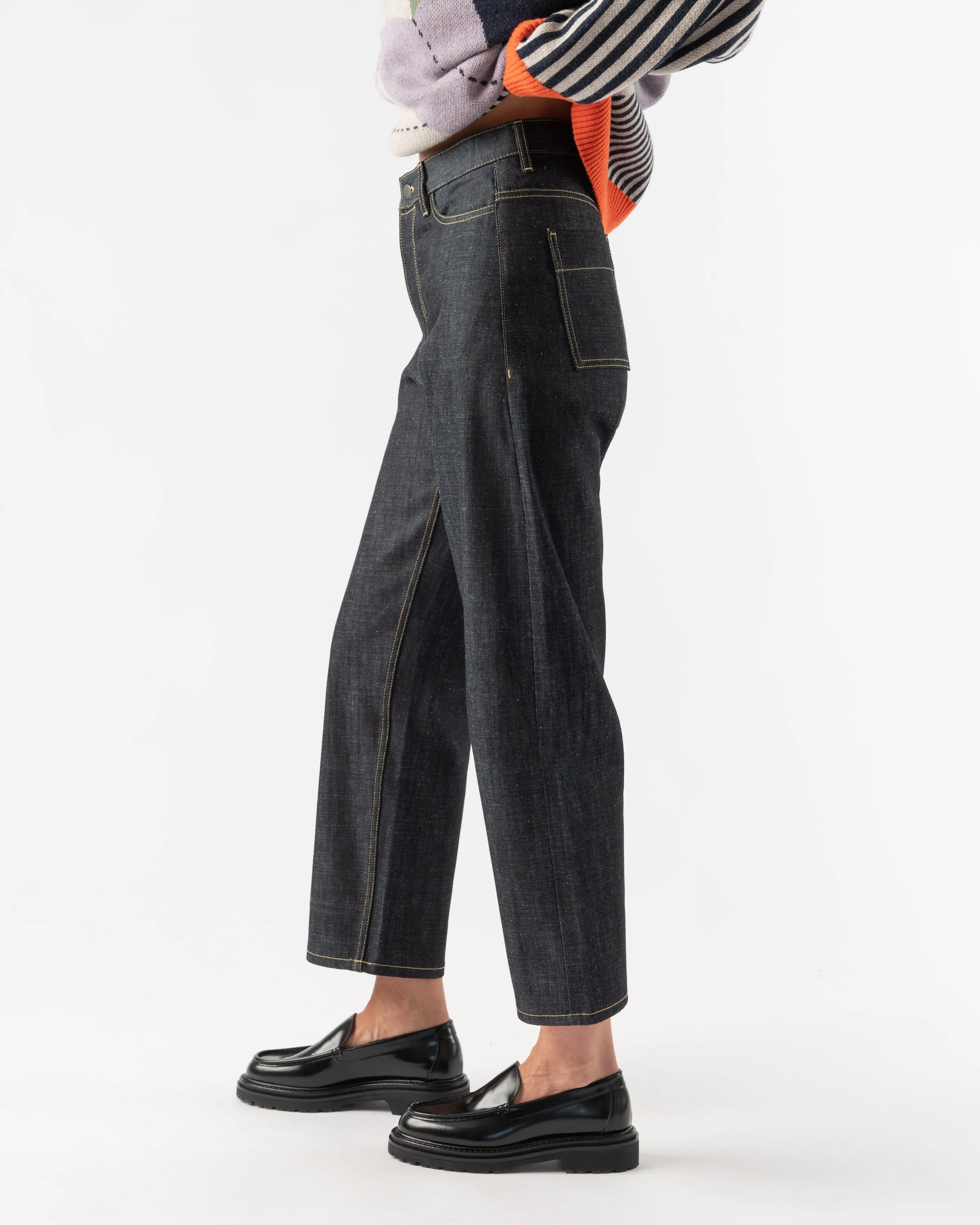 Studio Nicholson Ruthe Denim Boyfriend Pant in Indigo