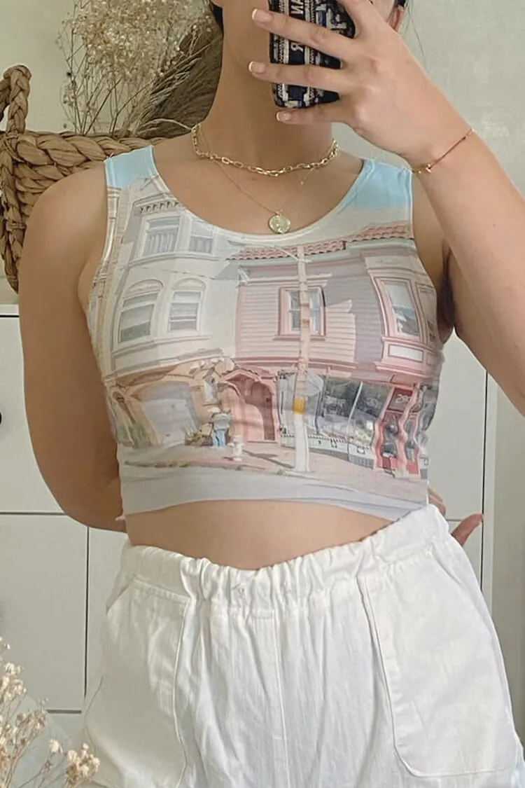 Tasha Printed Crop Top