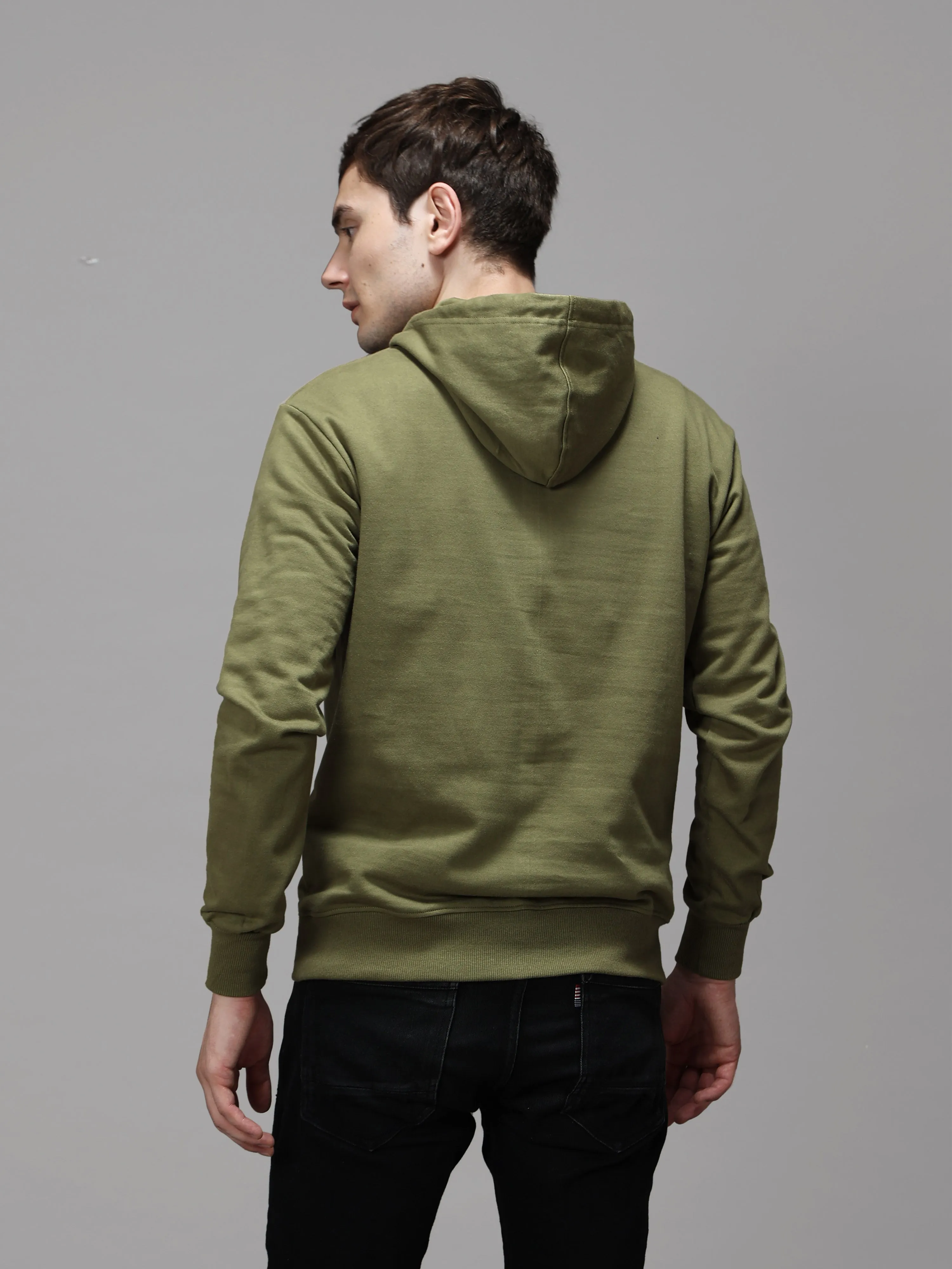 The Greenage Olive Green Hoodie