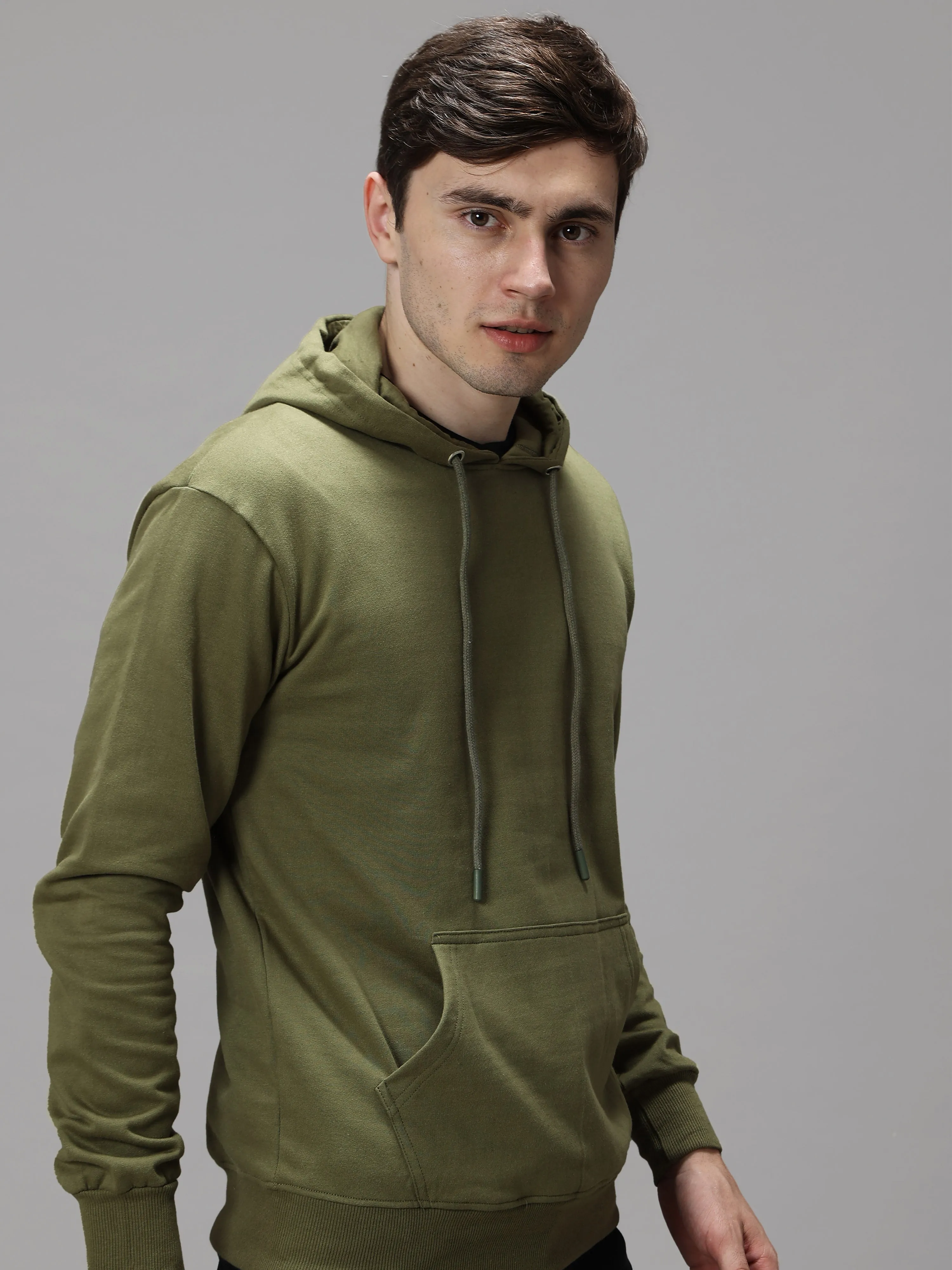 The Greenage Olive Green Hoodie