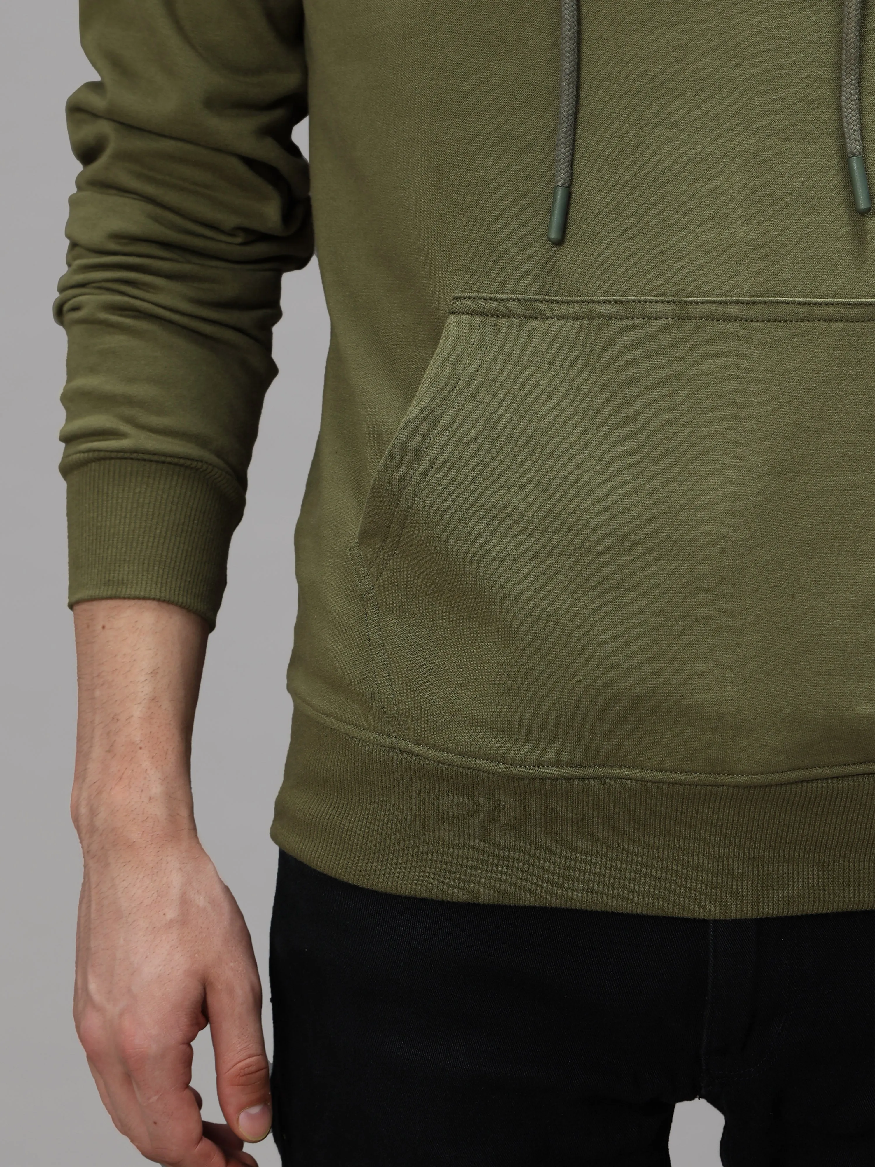 The Greenage Olive Green Hoodie