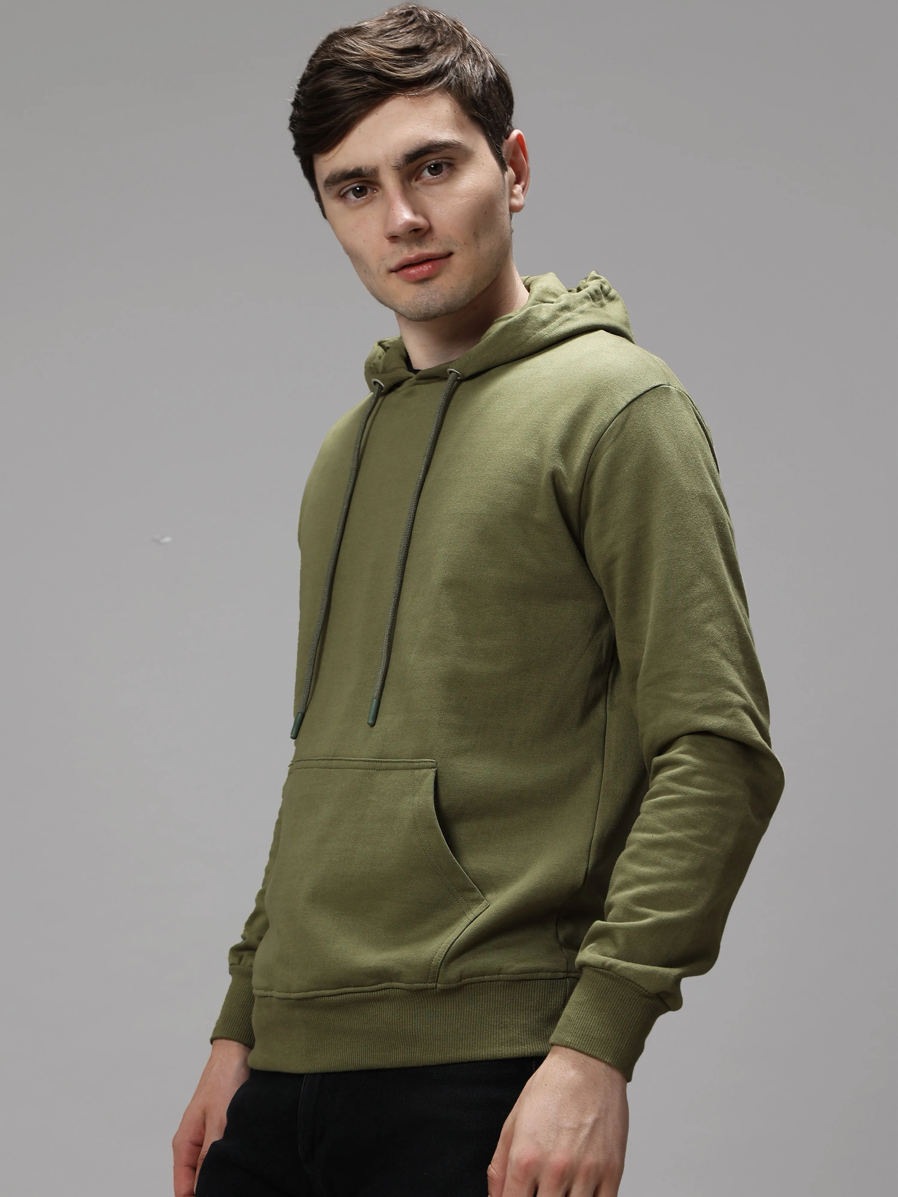 The Greenage Olive Green Hoodie