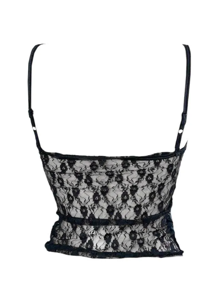 Uniwim All Over Lace Slim Cami Top