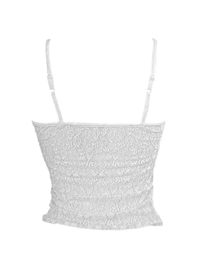 Uniwim All Over Lace Slim Cami Top