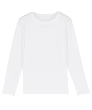 White - Mini hopper long sleeve kids t-shirt (STTK907)