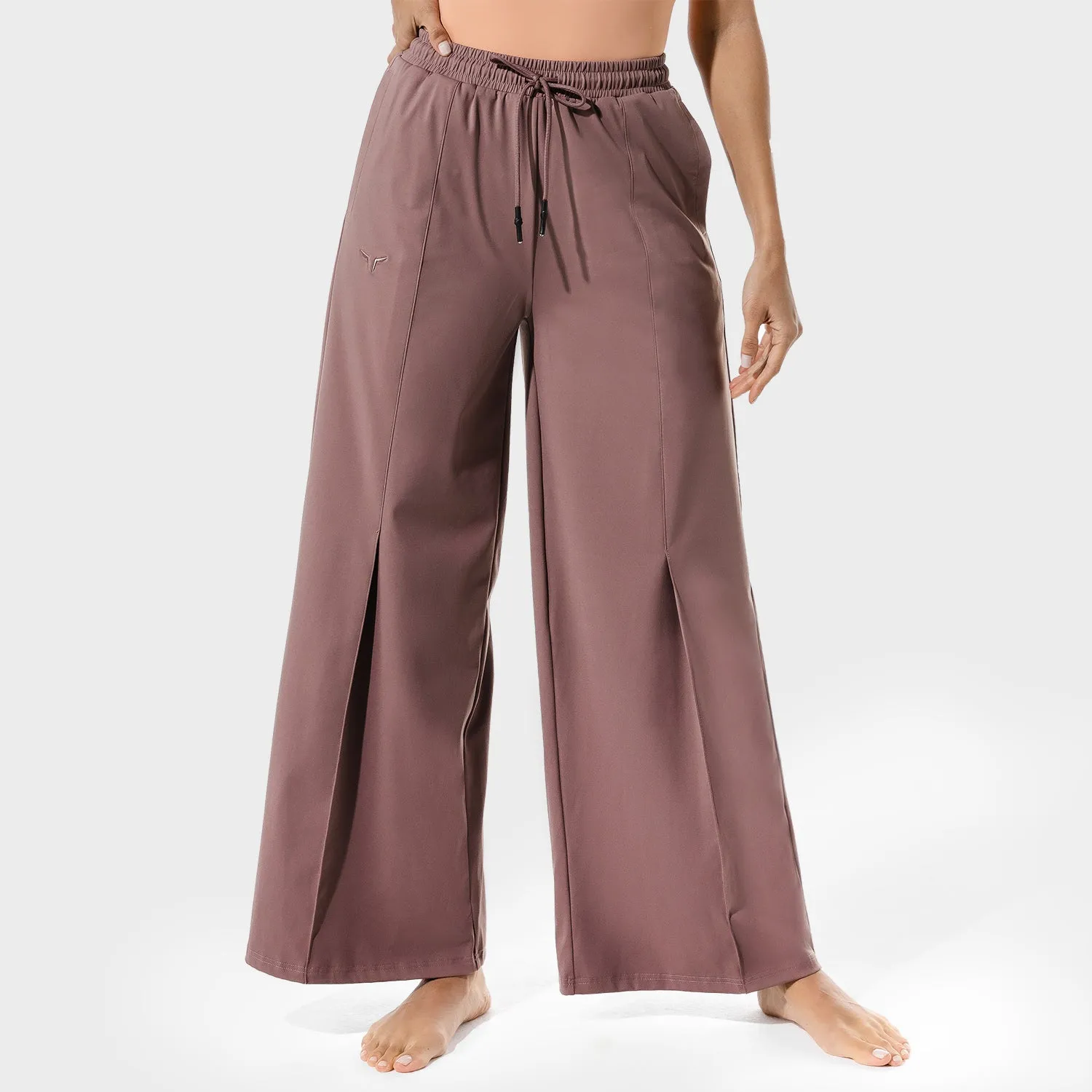 Women's Fitness - Wide Leg Pants - Copper Coin