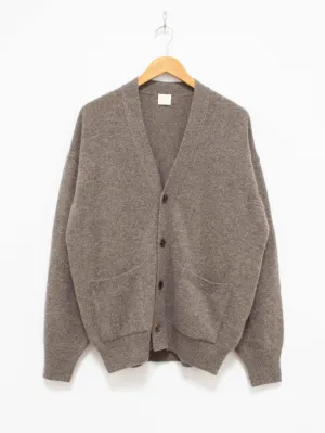 Wool Yak Guernsey Cardigan - Greige